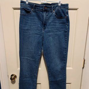 Talbots Blue Denim Straight Leg Jeans - Size 14
